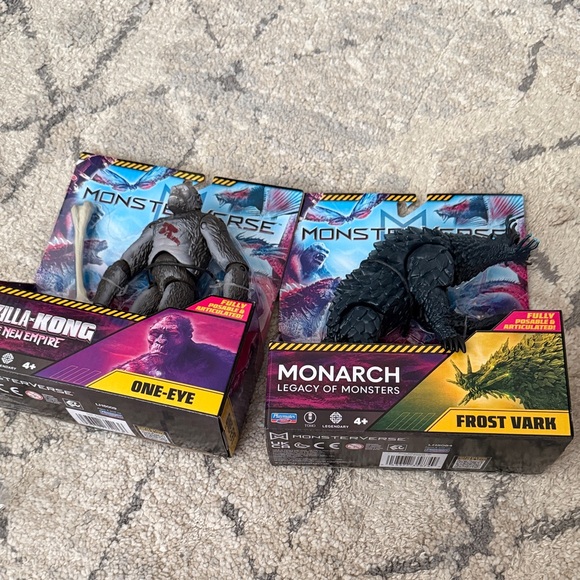 Playmates Toys Other - Monarch Monsterverse Action Figures